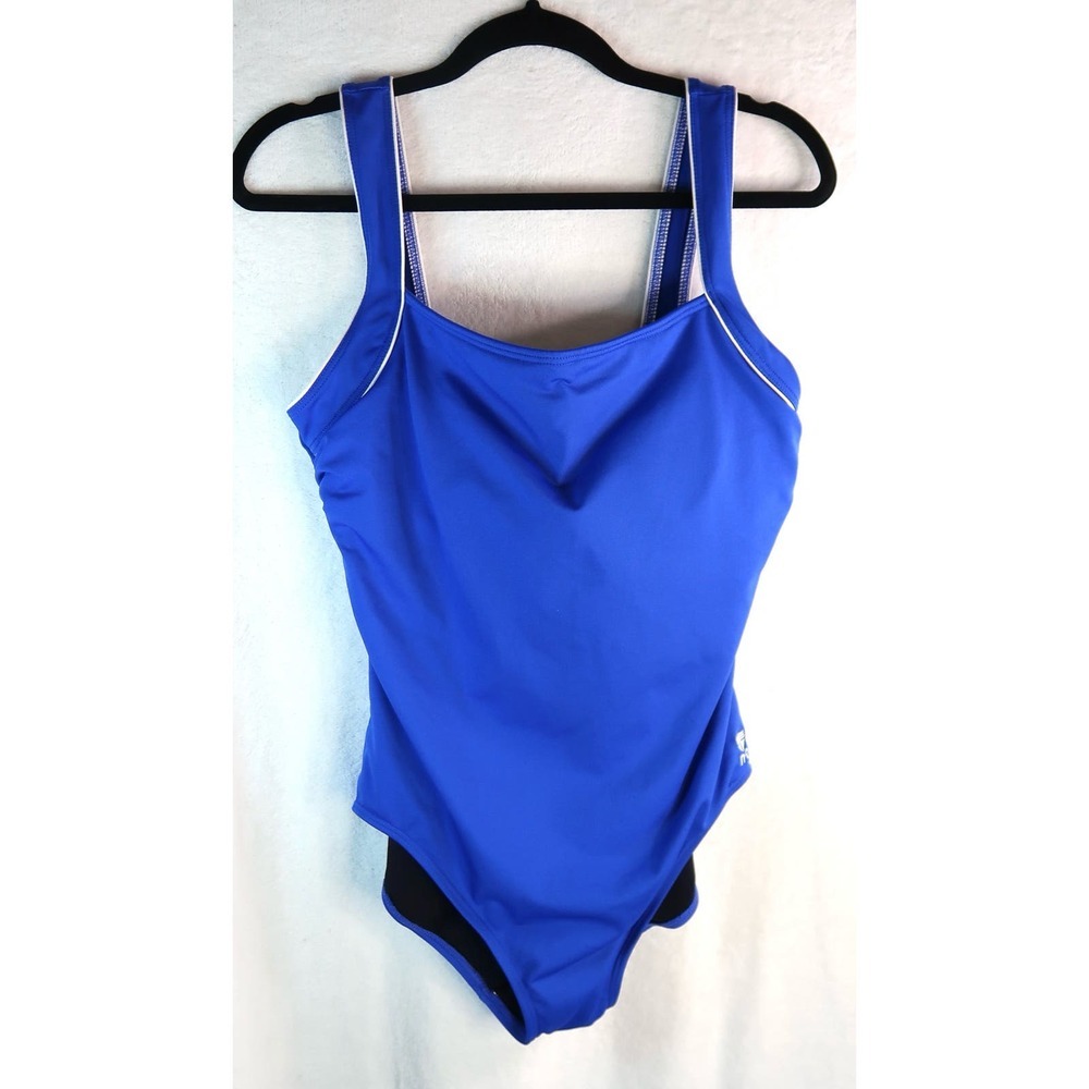 Tyr Solid Square Neck Tank Swimsuit Size 16